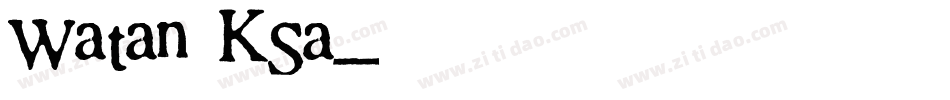 Watan KSa字体转换